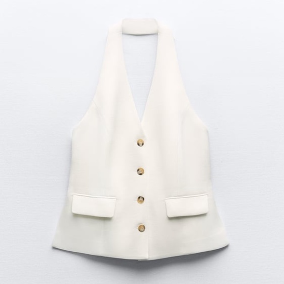 Zara OPEN BACK HALTER VEST - Picture 3 of 16